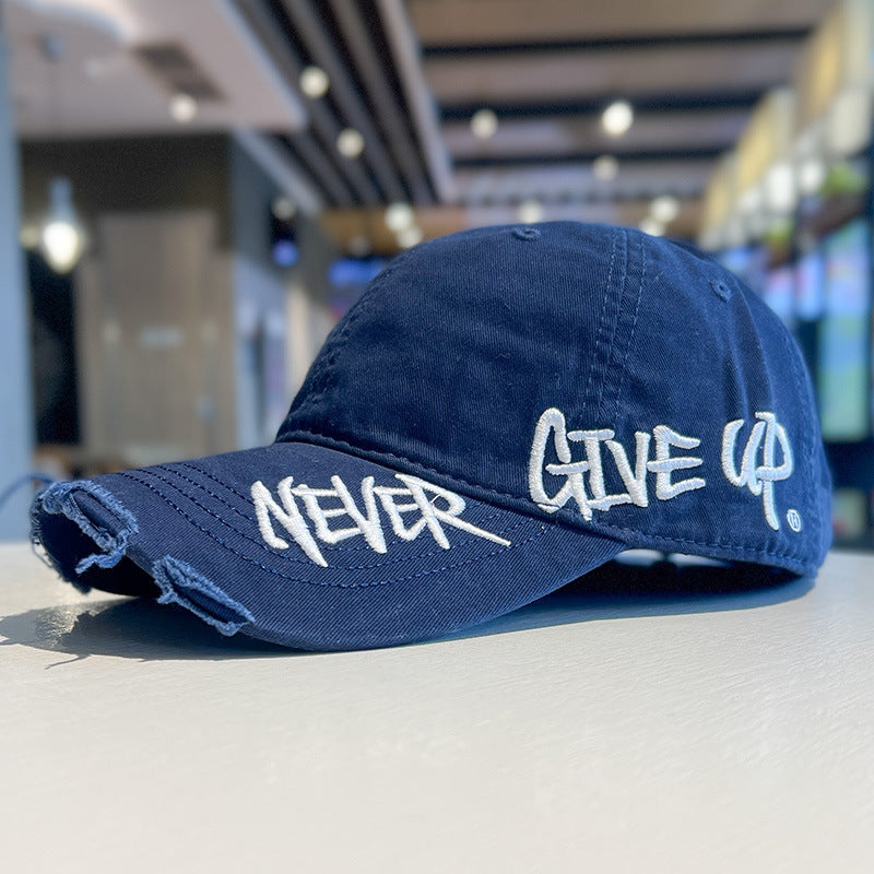 Never Give Up Baseball Cap