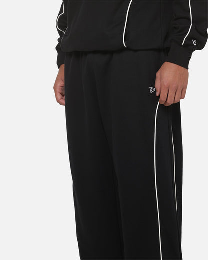 New Era Wide Leg Trackpants Black