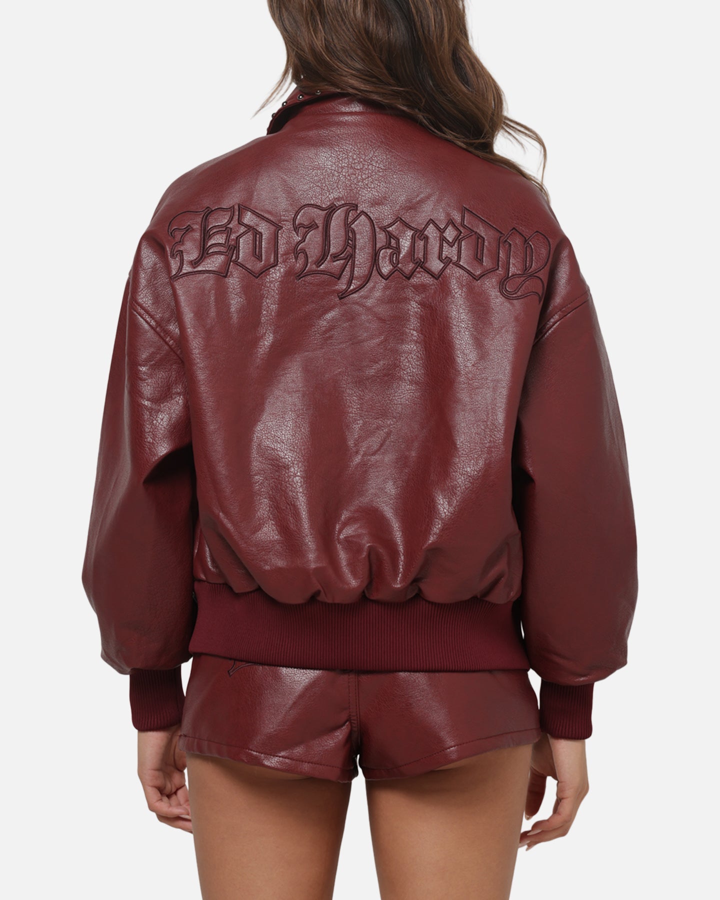Ed Hardy Desert Bomber Jacket Red