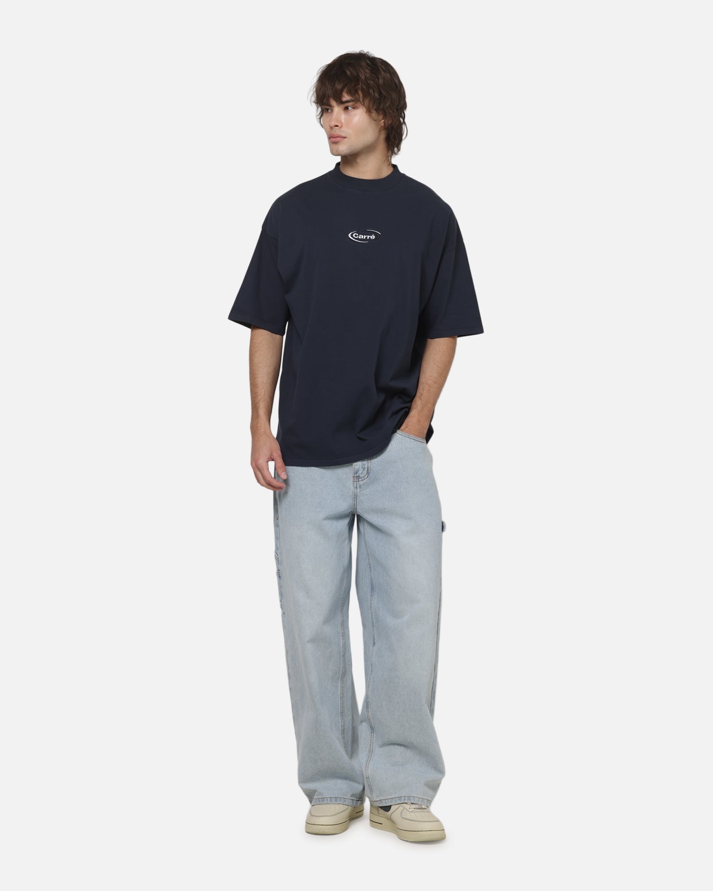 Carre Orbit T-Shirt Washed Navy