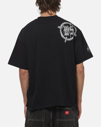 Worship Catharsis Box Crop T-Shirt Washed Black