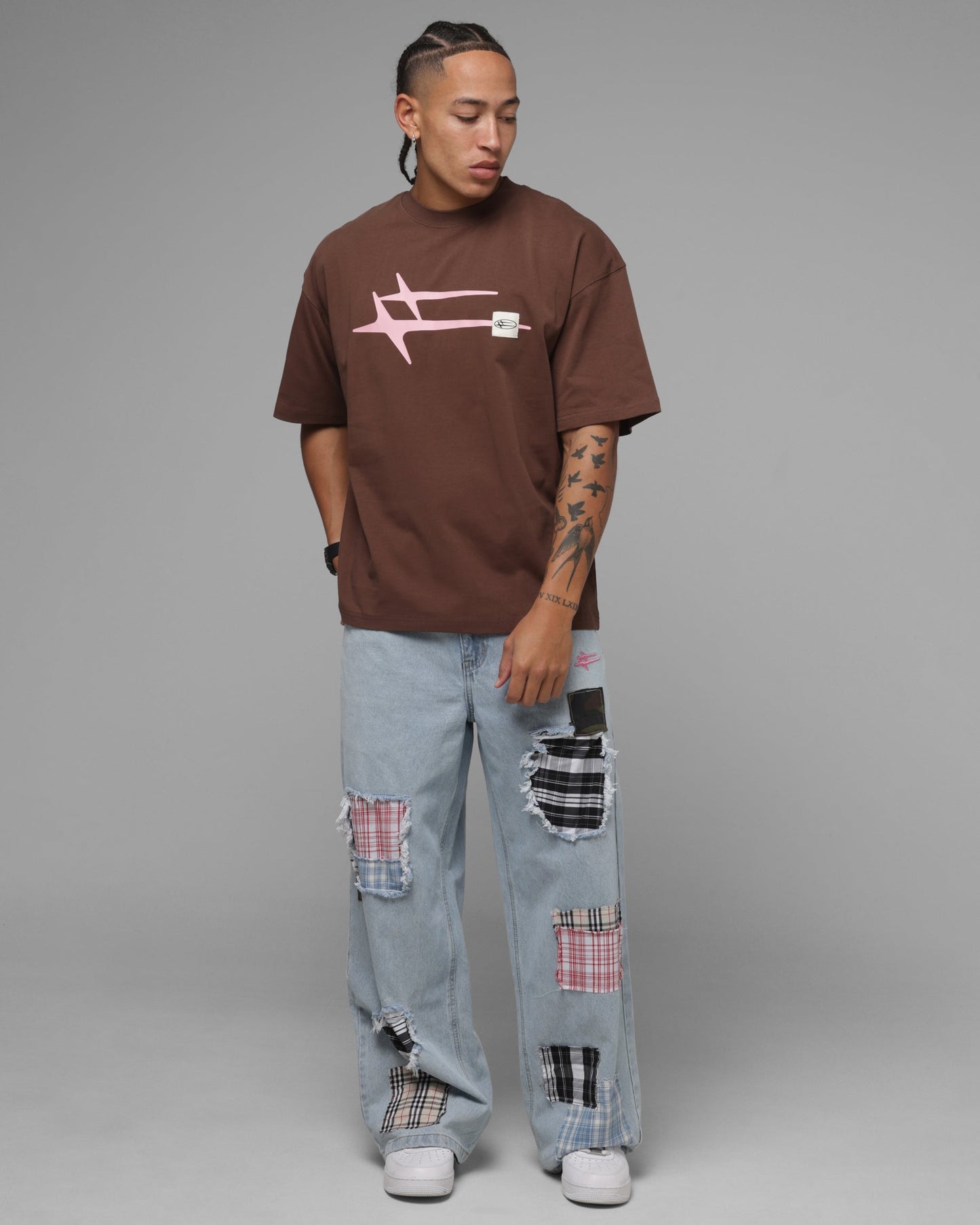 Loiter Hybrid Premium T-Shirt Brown