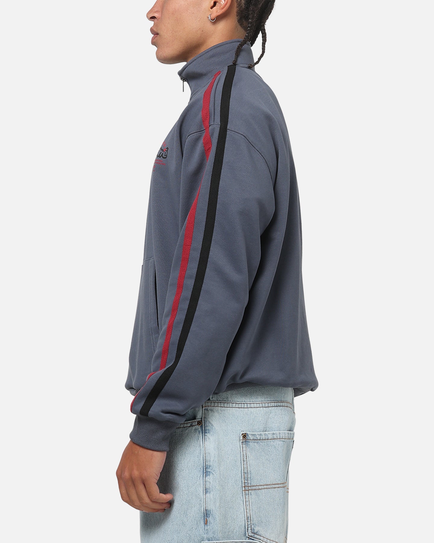 Carre Footie 1/4 Zip Crewneck Vintage Navy