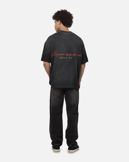 Represent Chrome Flight T-Shirt Stained Black