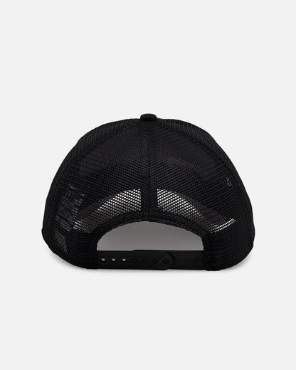 New Era X Culture Kings 9FORTY A-Frame Trucker Snapback Black/Black