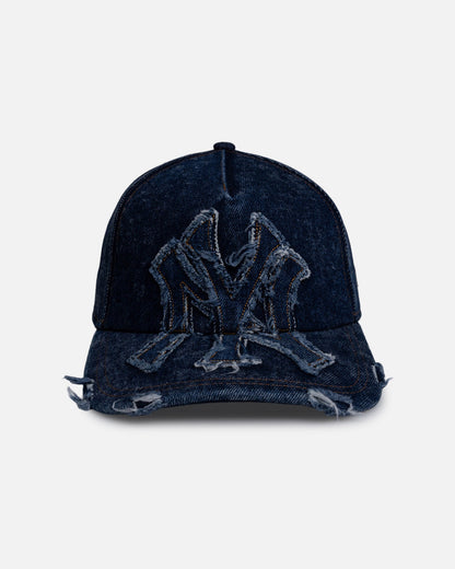 New Era New York Yankees 'Denim Over' 9FORTY A-Frame Strapback Dark Denim