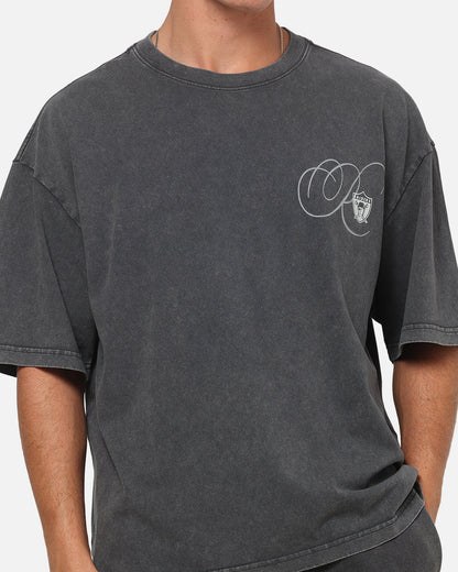 Mitchell & Ness Las Vegas Raiders Star Script Boxy T-Shirt Washed Black