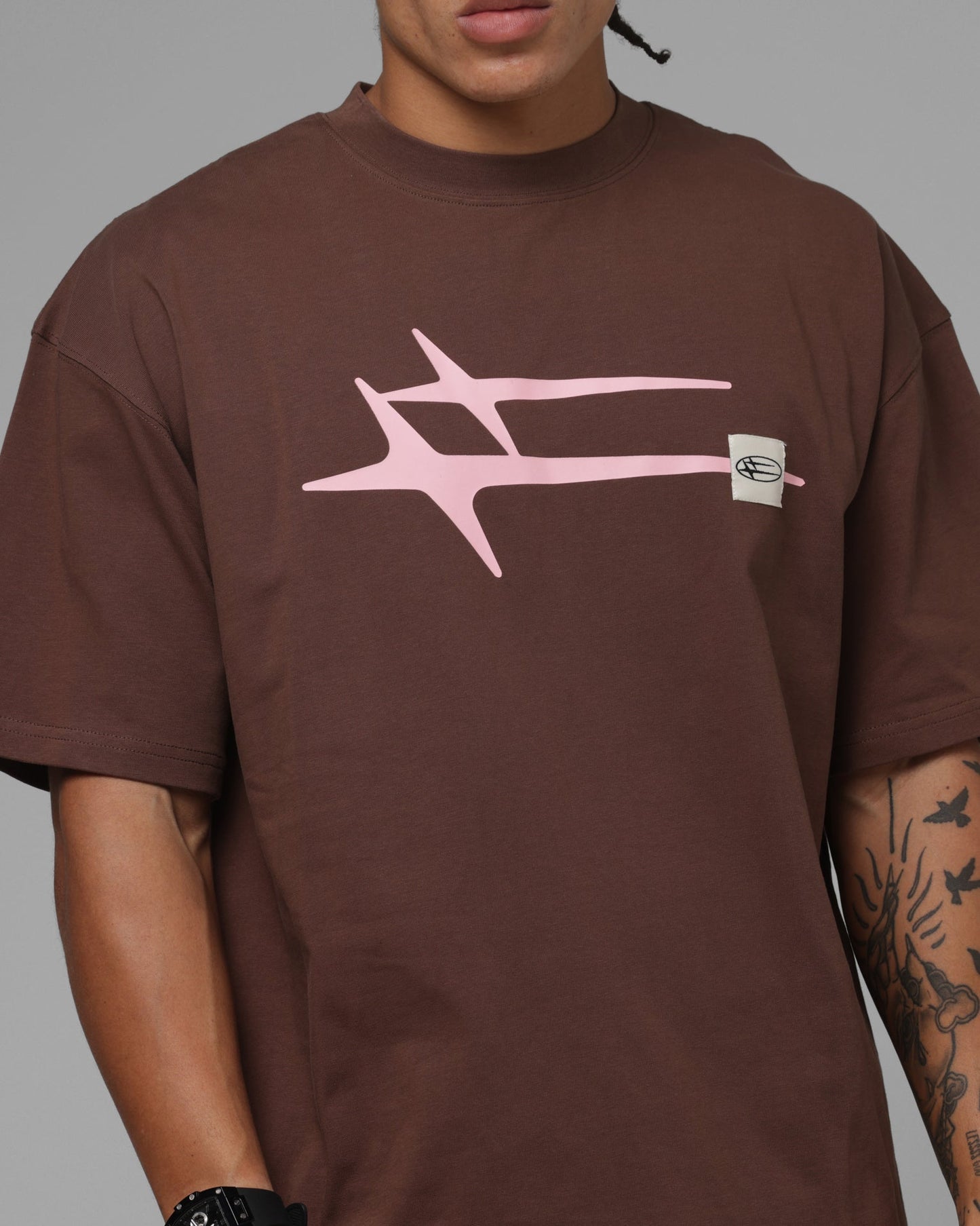 Loiter Hybrid Premium T-Shirt Brown