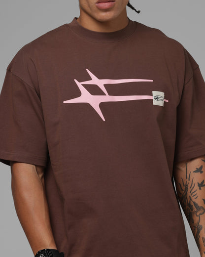 Loiter Hybrid Premium T-Shirt Brown