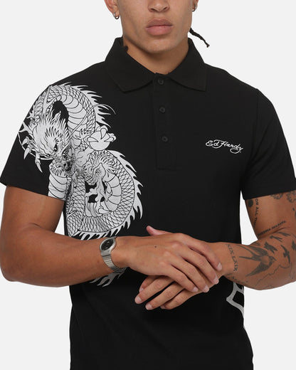 Ed Hardy Euro Polo Shirt Black