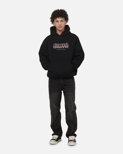 Carre Illusion Hoodie Solid Black