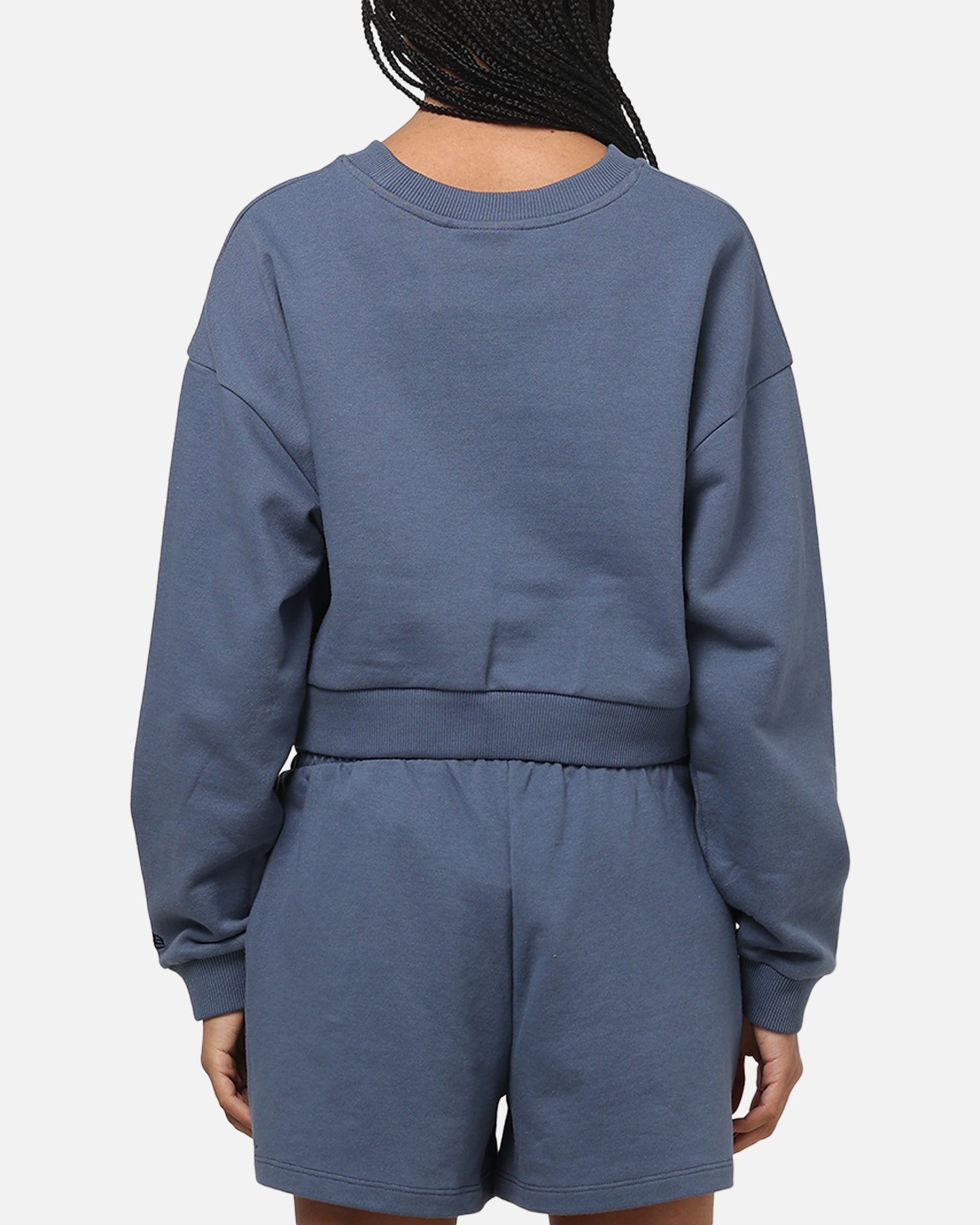 New Era Women's Los Angeles Dodgers Crop Crewneck Indigo
