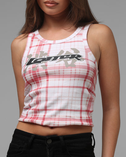 Loiter Women's Shibuya Tank Red Plaid