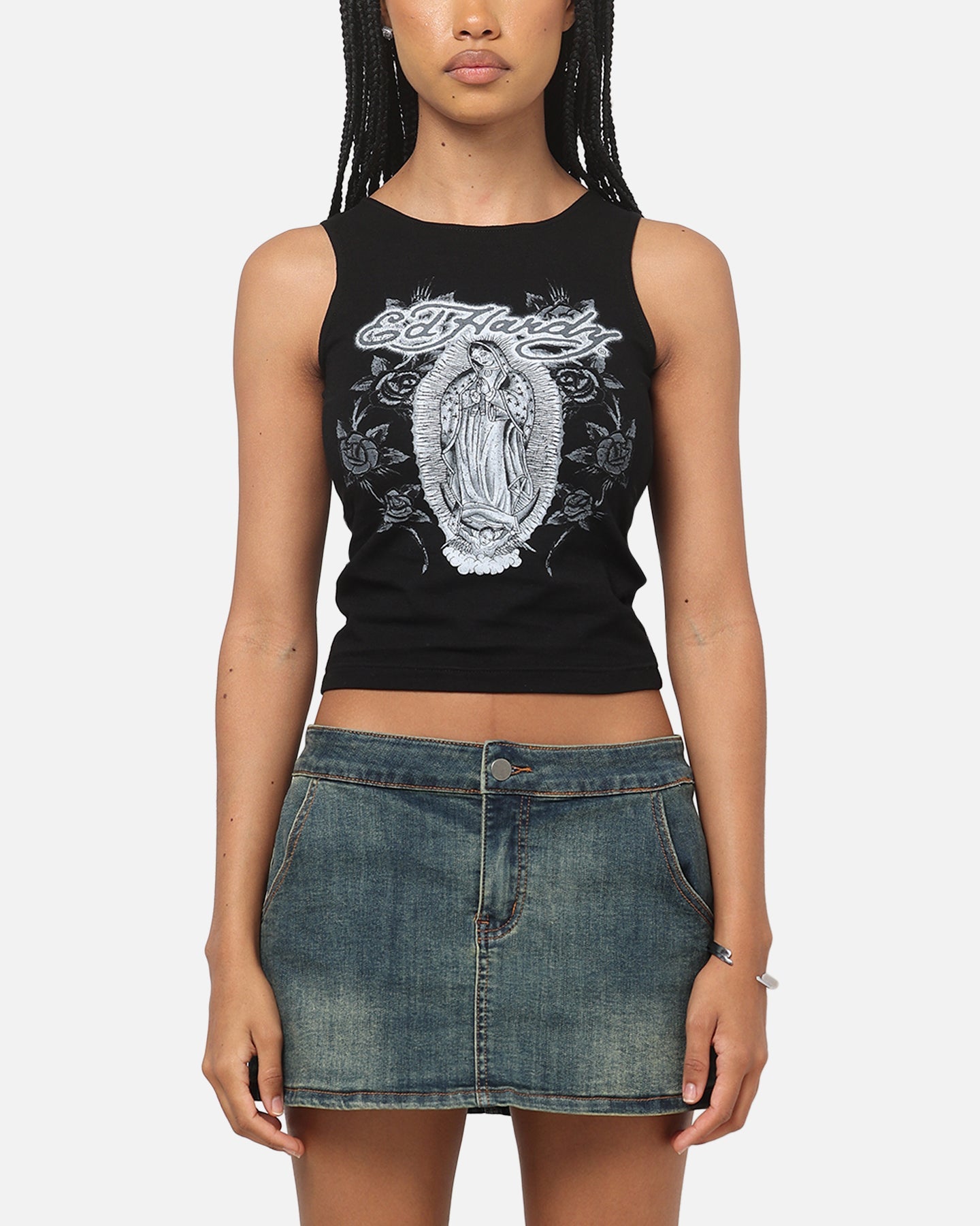 Ed Hardy Women's Holy Tank Black