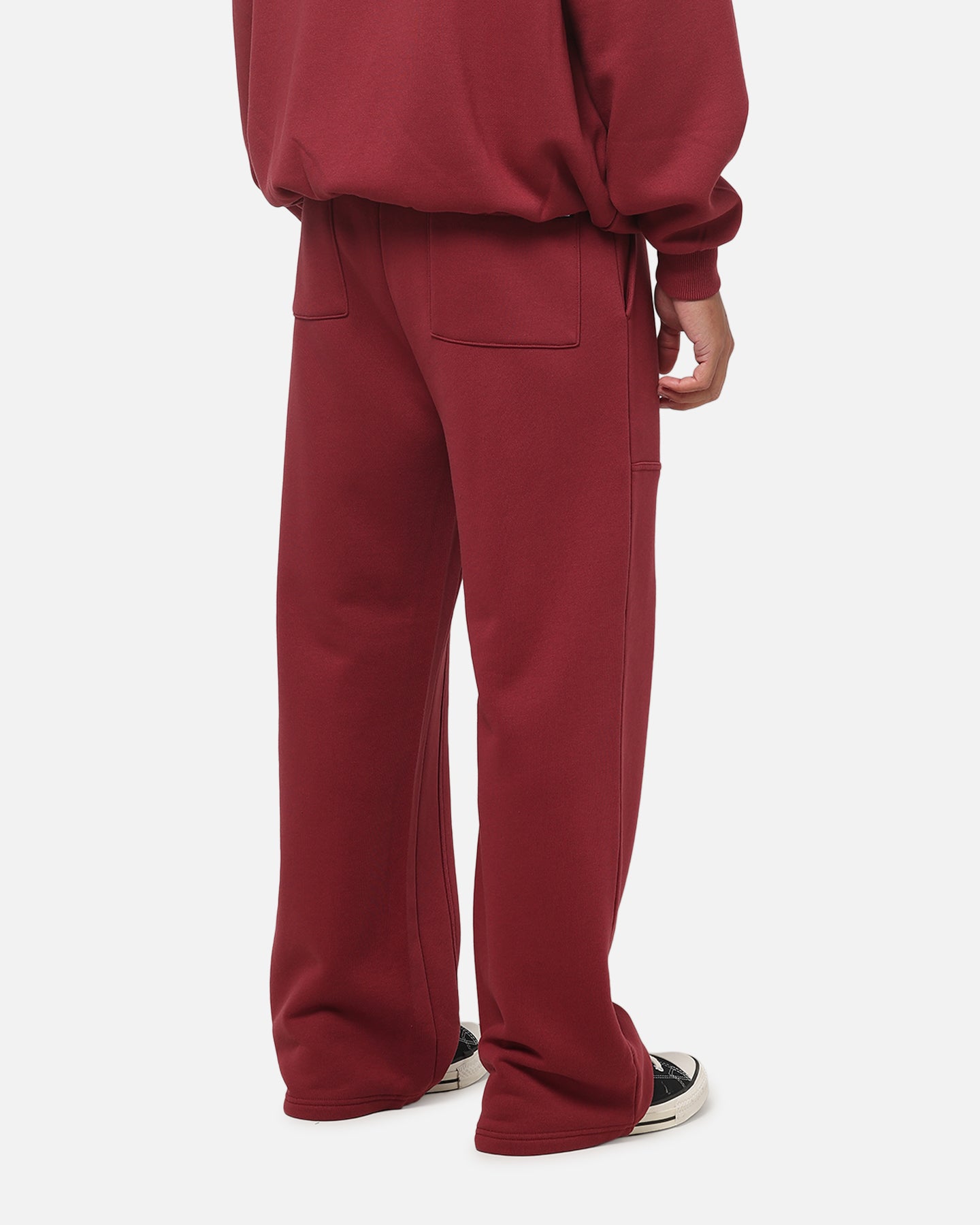 Carre Rivet Trackpants Burgundy