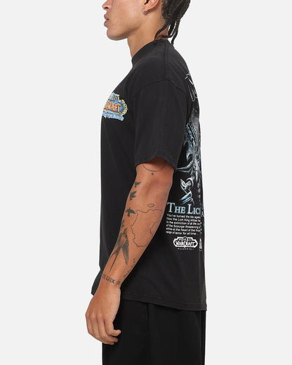 73Studio X Warcraft Frostmourne Hungers T-Shirt Black Acidwash