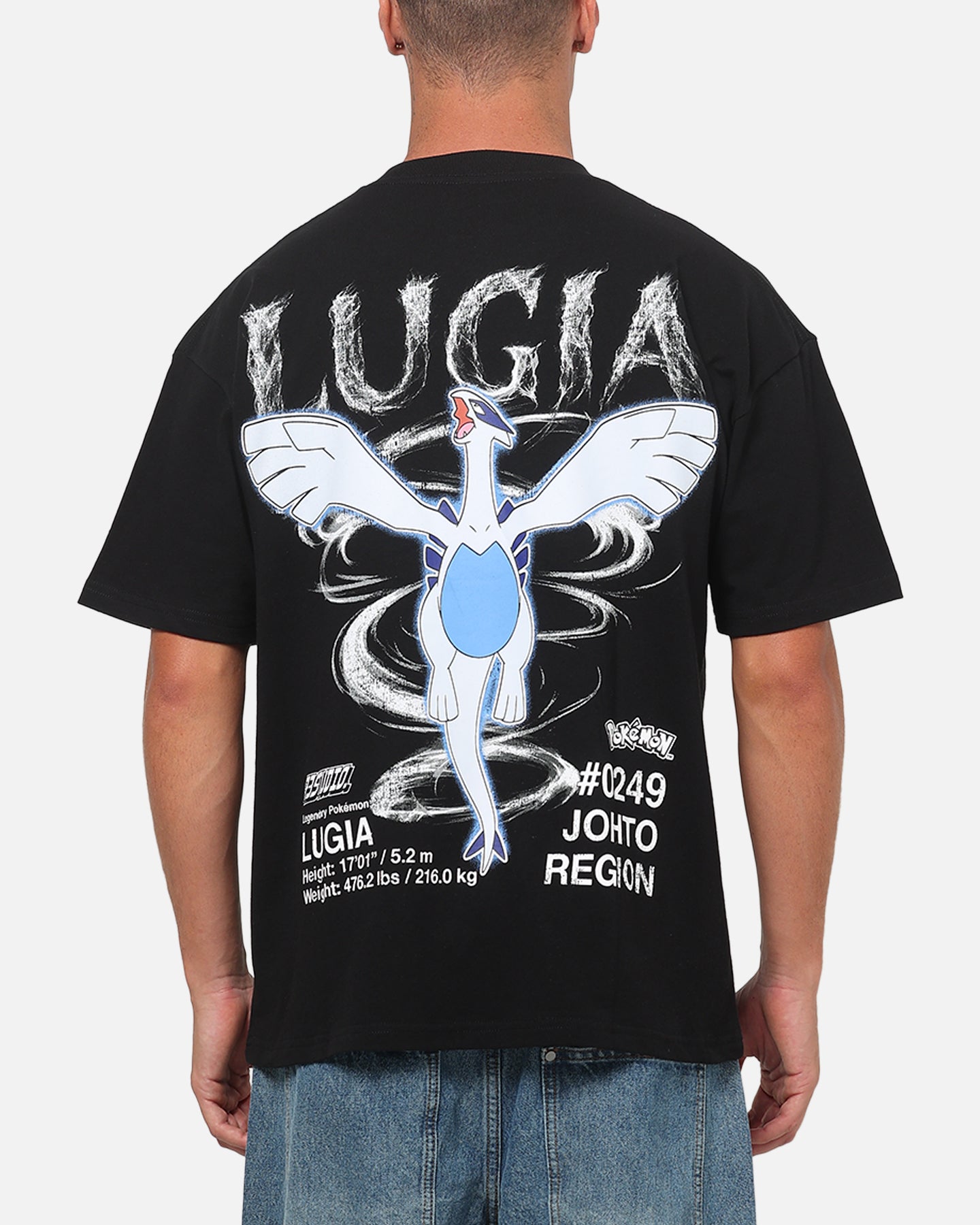 The Pokémon Collection By 73Studio Lugia Legendary T-Shirt Black