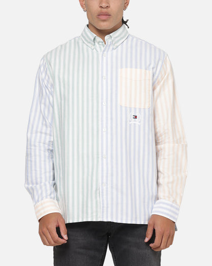 Tommy Jeans Relaxed Oxford Fun Shirt Light Blue/Multicolour