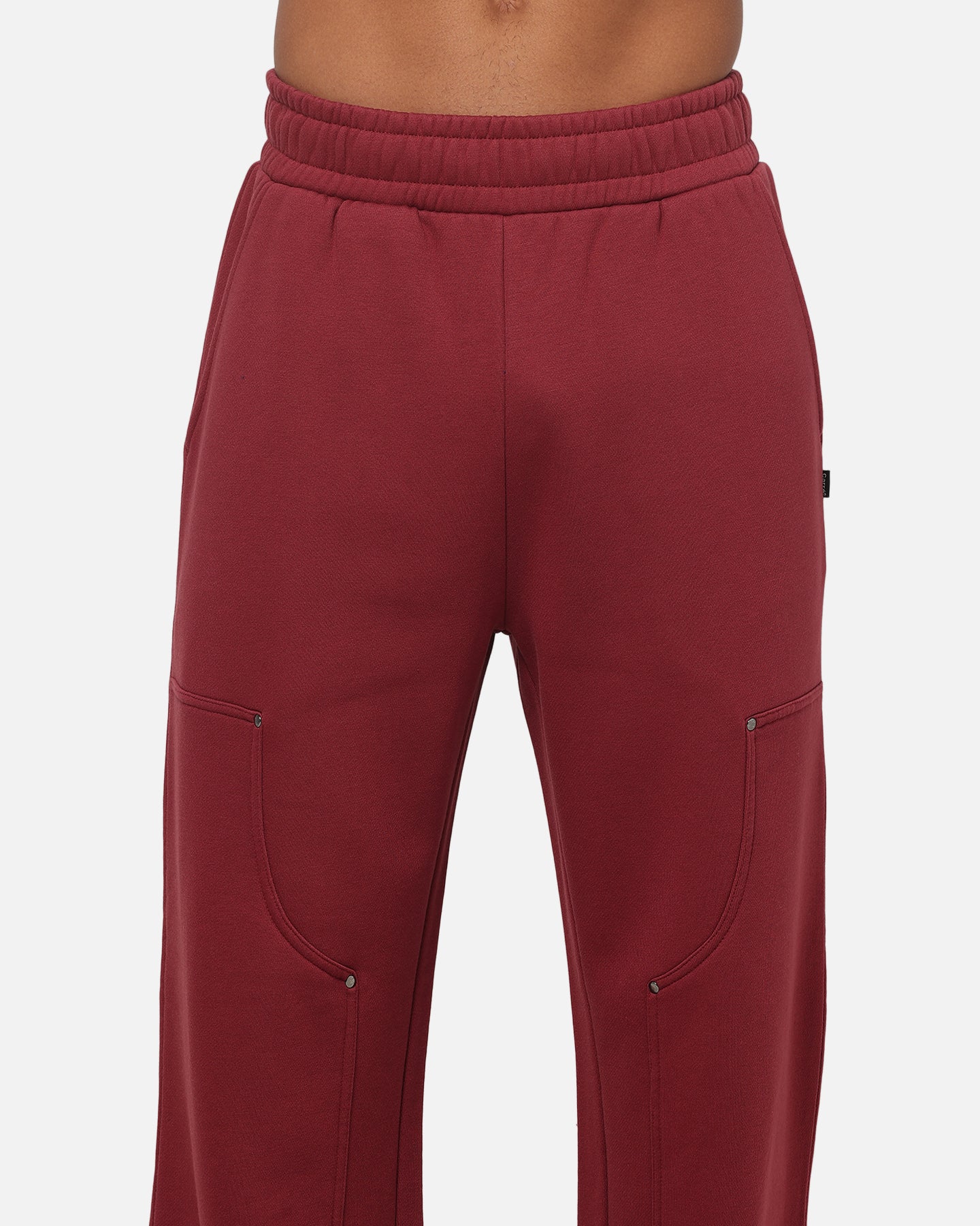 Carre Rivet Trackpants Burgundy