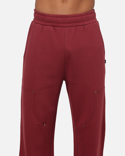 Carre Rivet Trackpants Burgundy
