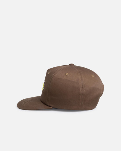 Loiter Hybrid Snapback Cap Brown