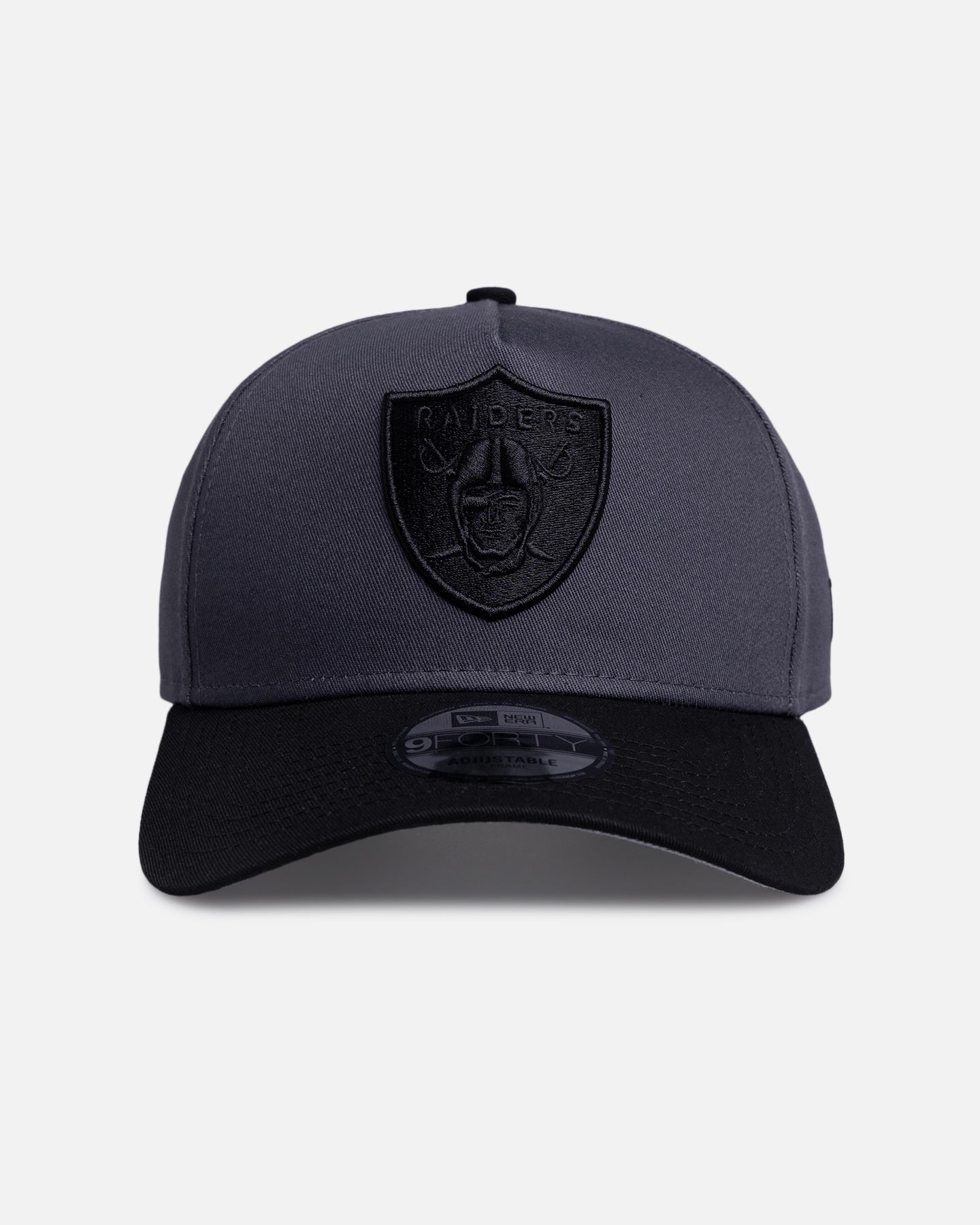 New Era Las Vegas Raiders 'Graphite Black' 9FORTY A-Frame Snapback Black/Grey