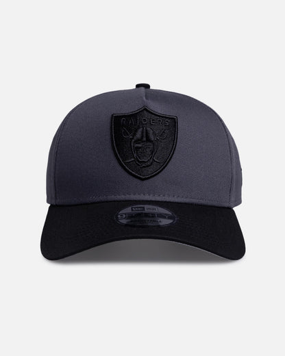 New Era Las Vegas Raiders 'Graphite Black' 9FORTY A-Frame Snapback Black/Grey