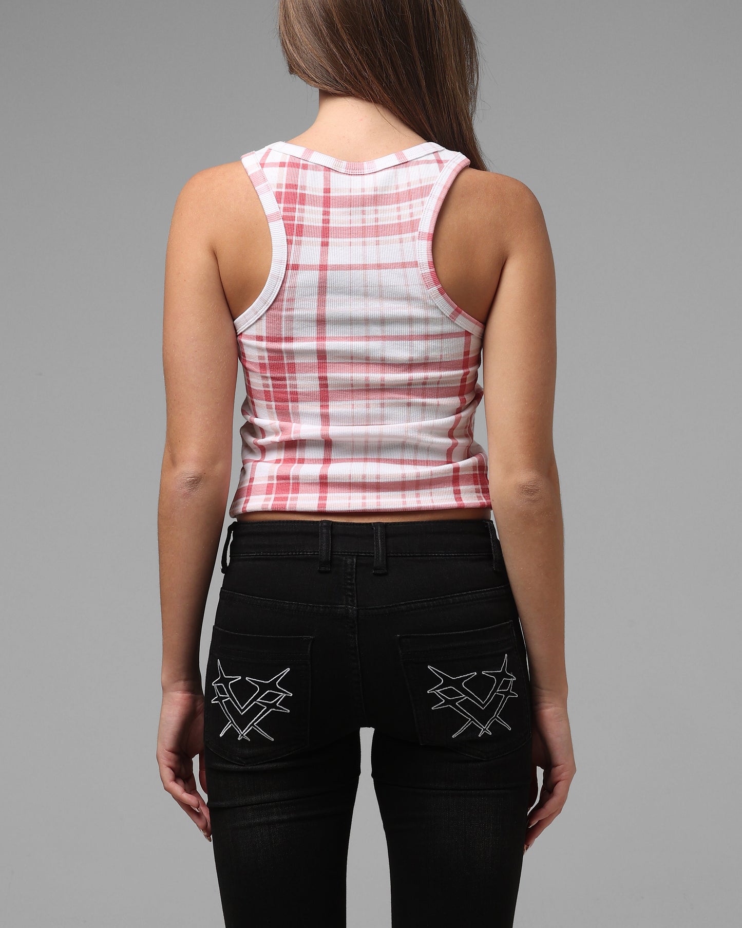 Loiter Women's Shibuya Tank Red Plaid