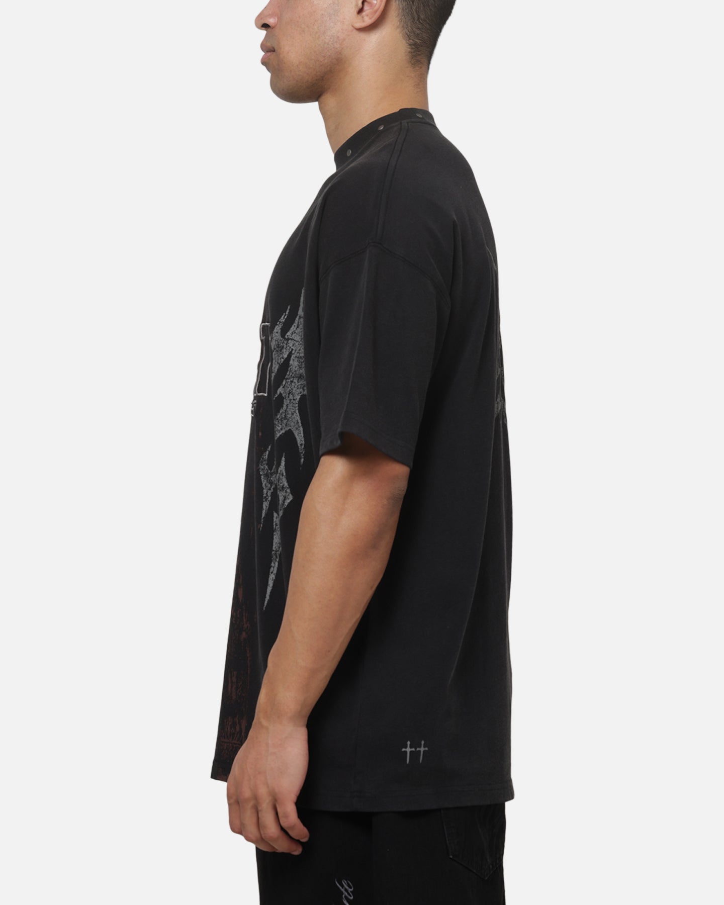 Saint Morta La Familia T-Shirt Washed Black