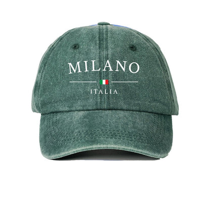 Milano Printed Vintage Washed Cotton Baseball Cap