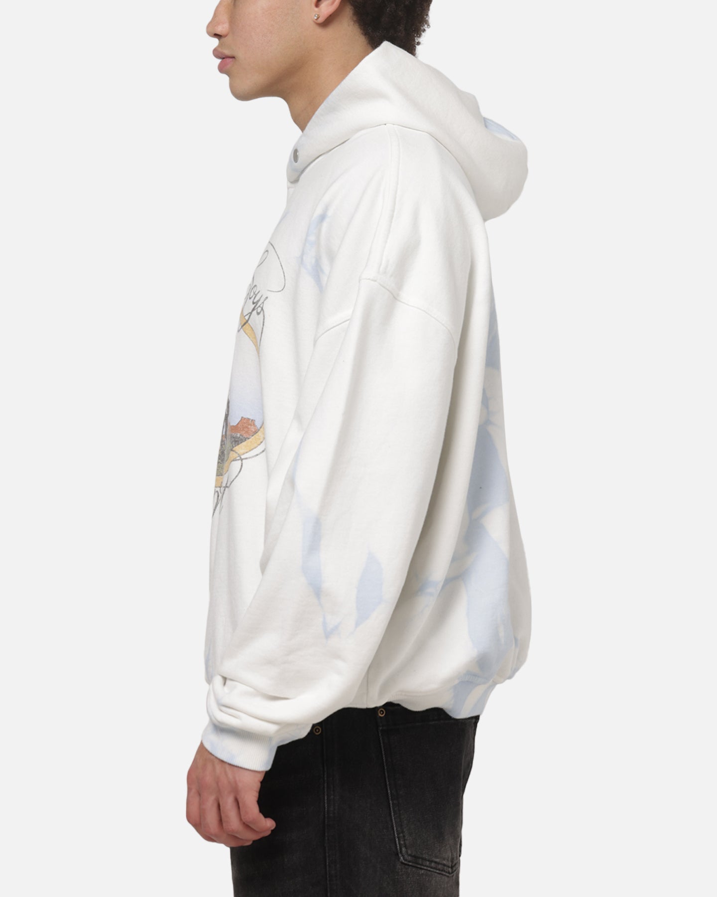 Represent Beach Boys Script Hoodie Blue Tie Dye