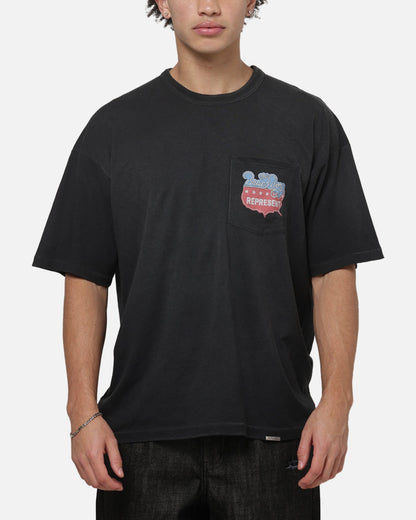 Represent Beach Boys Americas Band T-Shirt Stained Black