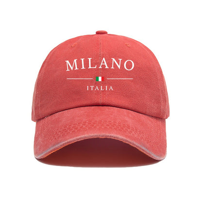 Milano Printed Vintage Washed Cotton Baseball Cap