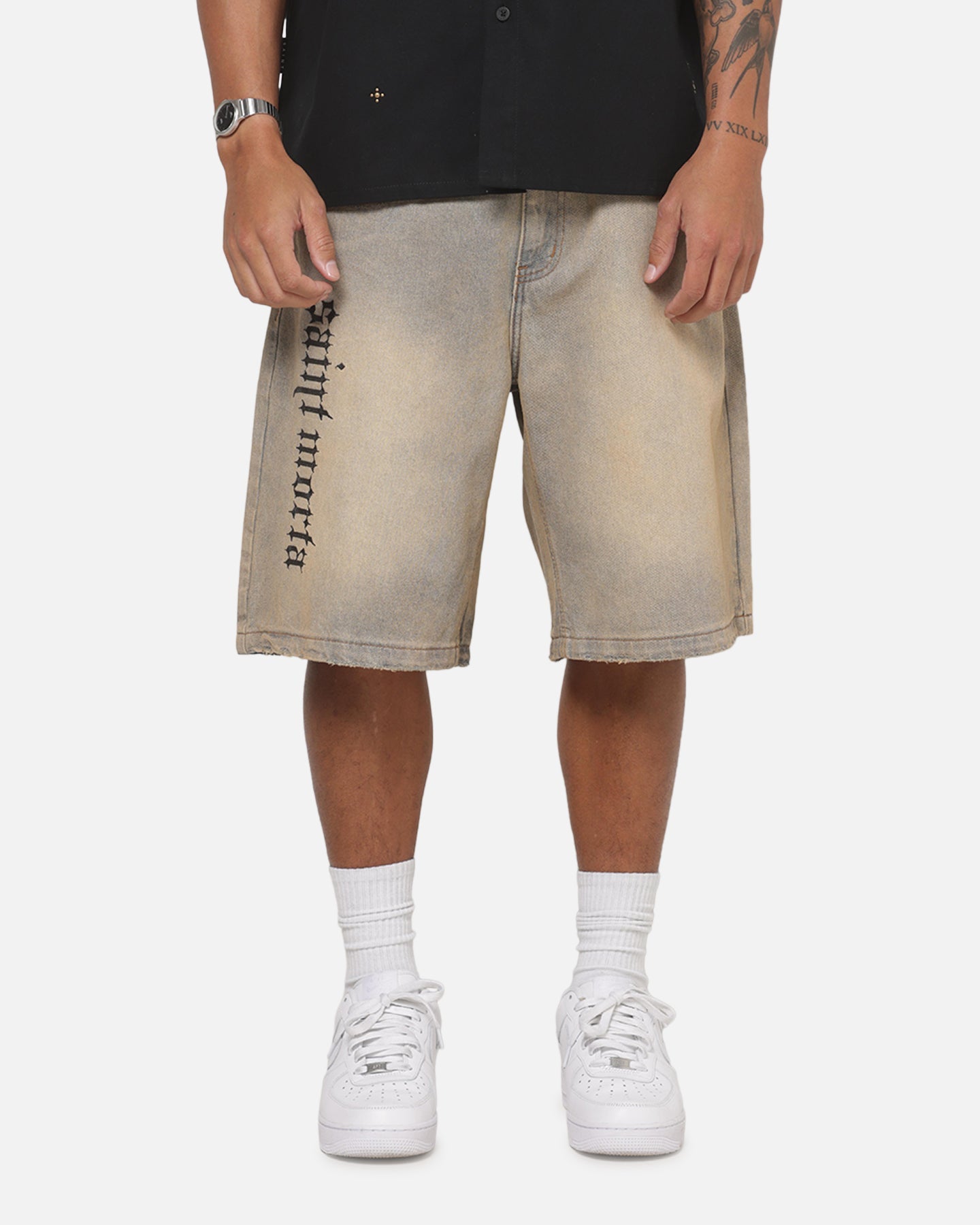 Saint Morta Amplus Sacrament Jorts Dirty Vintage Blue