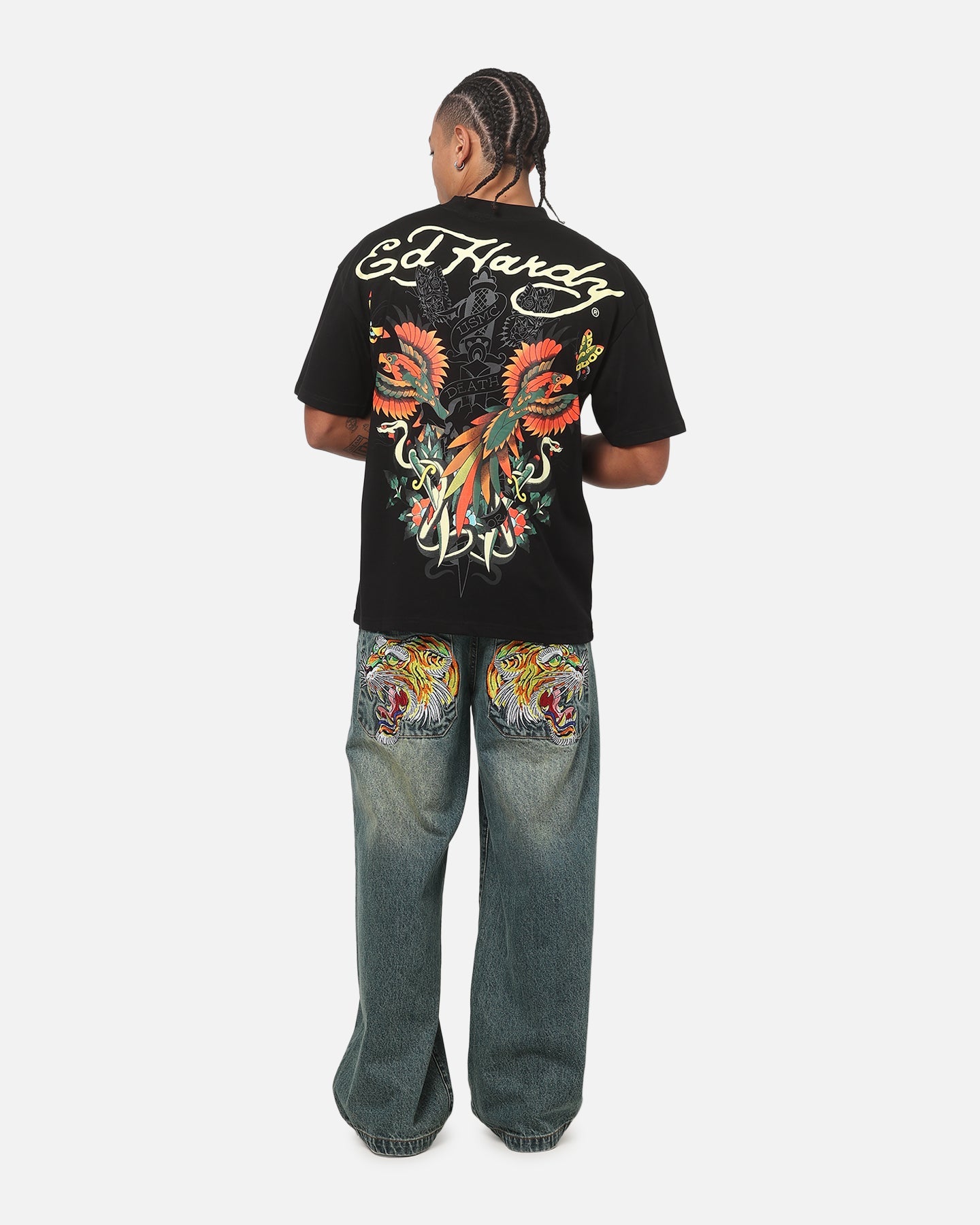 Ed Hardy Phoenix T-Shirt Black