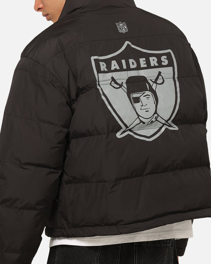 Mitchell & Ness Las Vegas Raiders Reversible Puffer Jacket Black