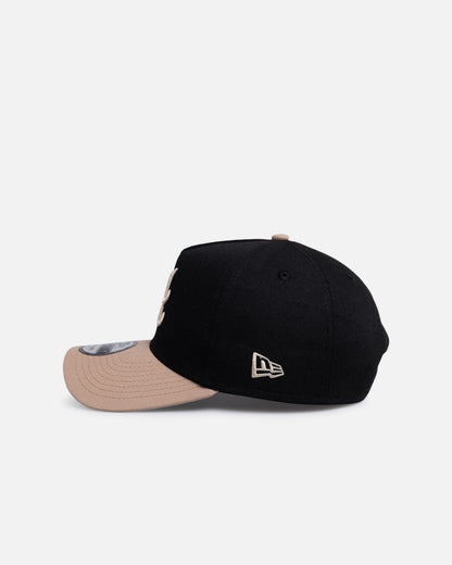 New Era Atlanta Braves 'Black Camel' 9FORTY A-Frame Snapback Black/Camel