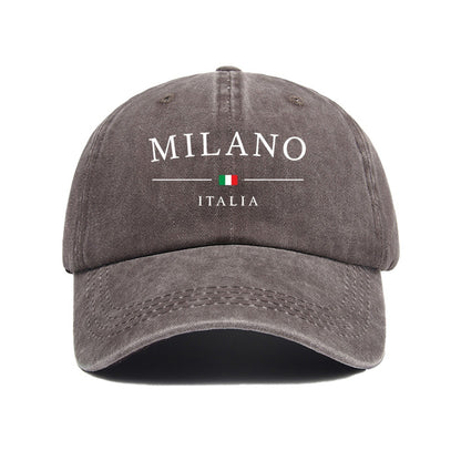 Milano Printed Vintage Washed Cotton Baseball Cap