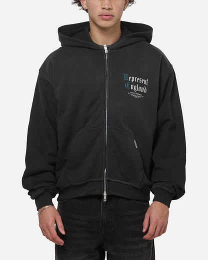 Represent Private Members Hoodie Stained Black
