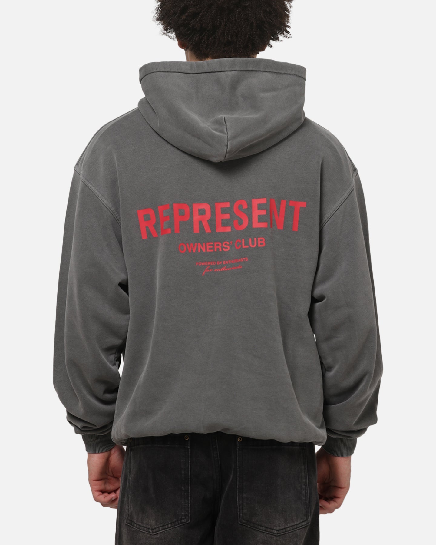 Represent Owners Club Hoodie Washed Black
