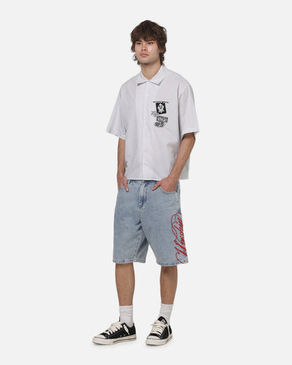 Worship Scripted Big Dawg Jean Shorts Worn Blue