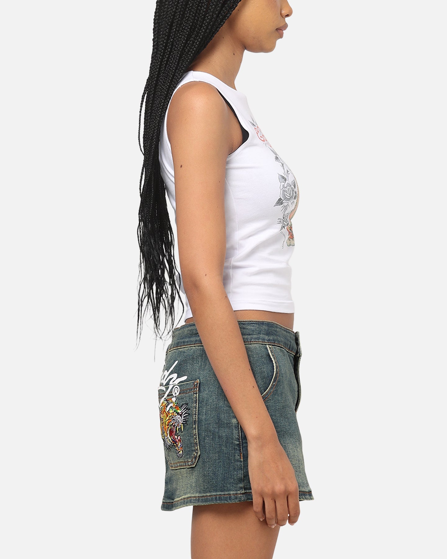 Ed Hardy Women's Holy Tank White