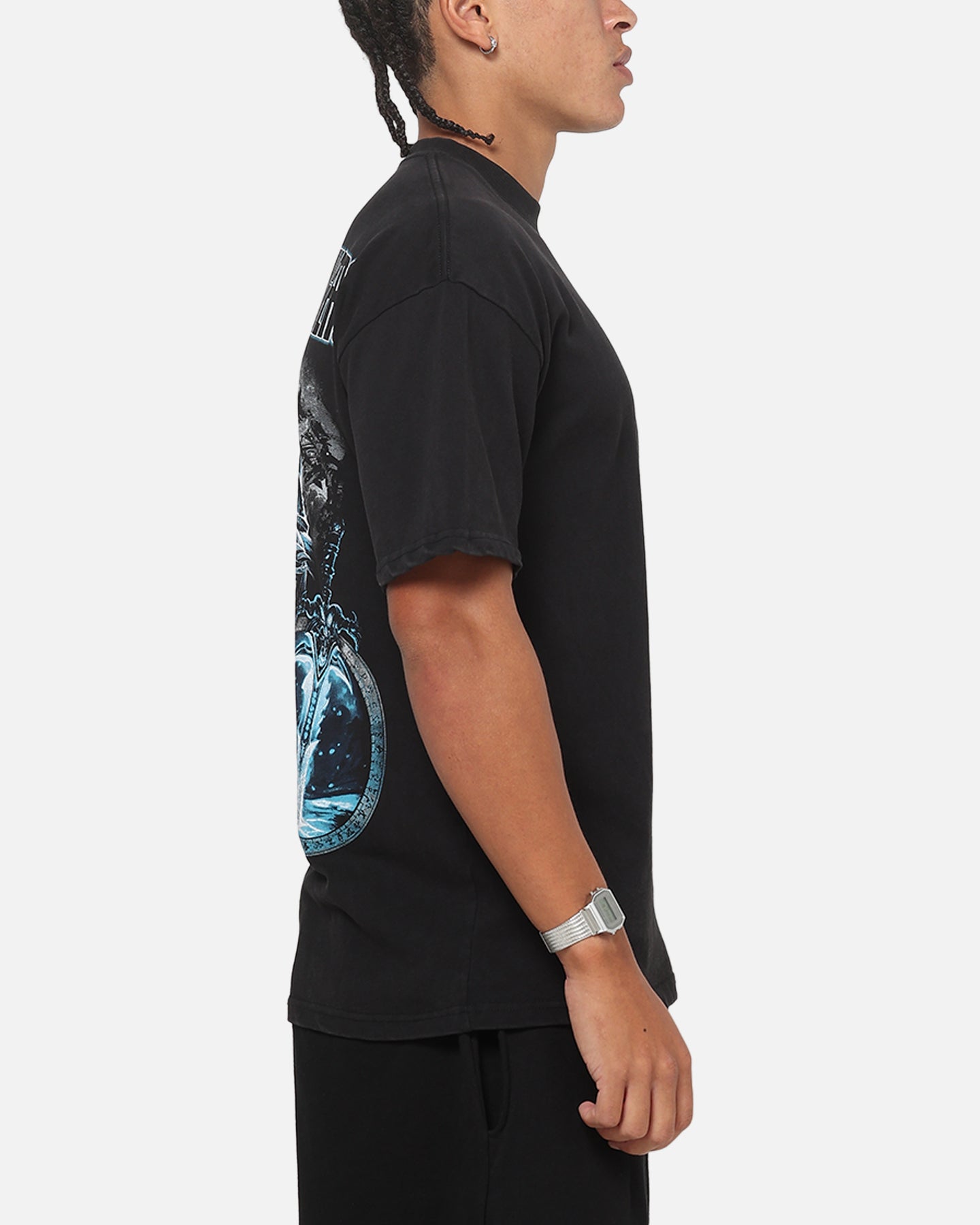 73Studio X Warcraft Frostmourne Hungers T-Shirt Black Acidwash