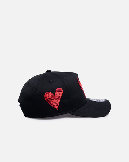 New Era Chicago Bulls 'Certified Lover Boy' 9FORTY A-Frame Snapback Black/Cardinal