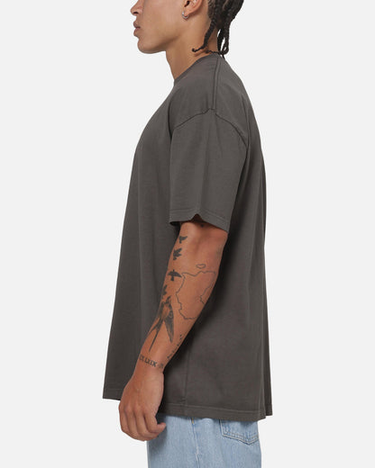 Carre Box Check T-Shirt Charcoal