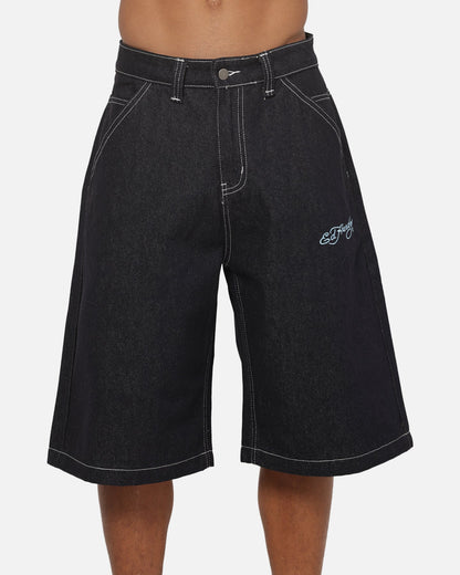 Ed Hardy Serpent Jorts Indigo