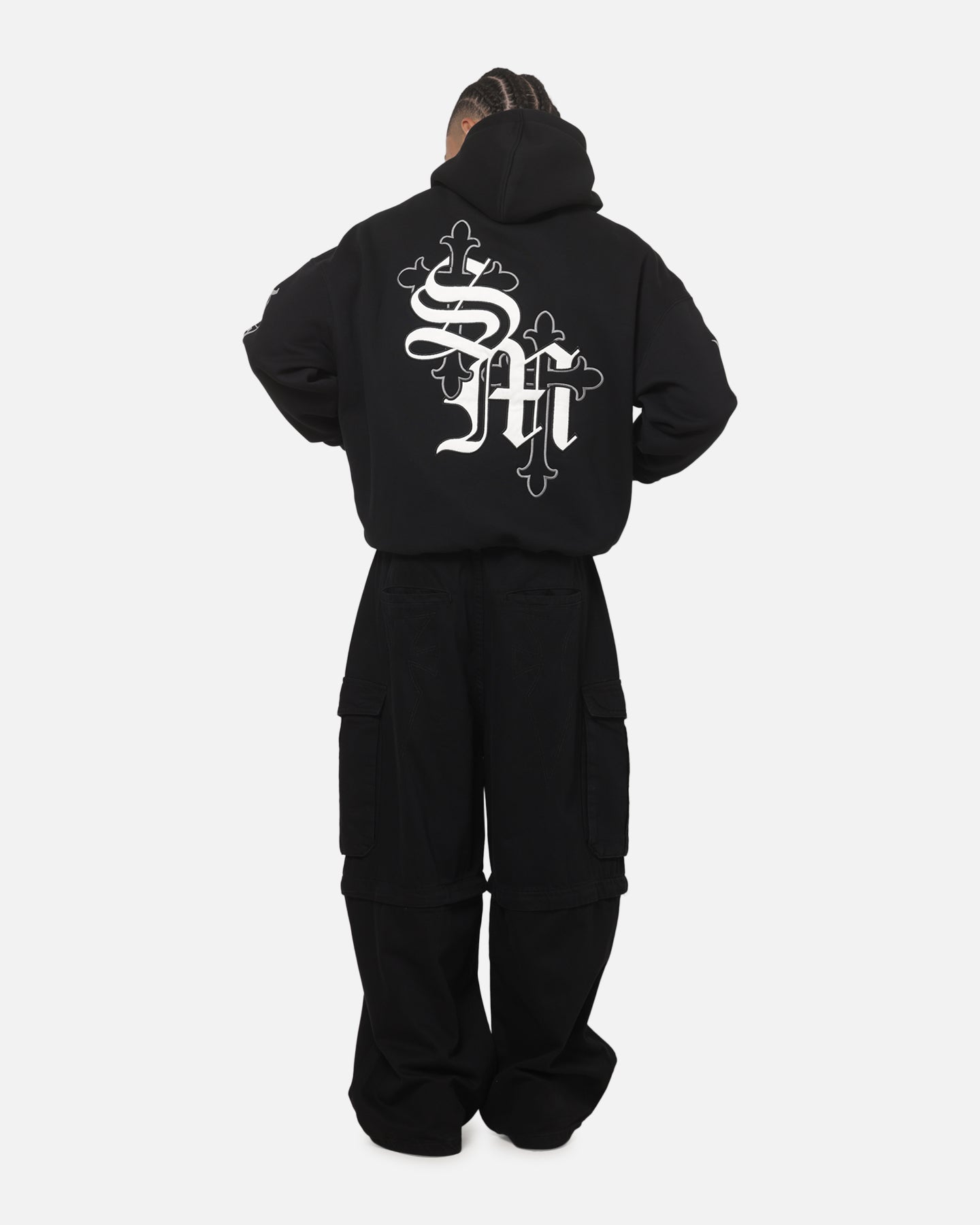 Saint Morta Alter Boxy Hoodie Black