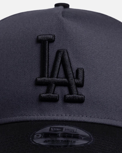 New Era Los Angeles Dodgers 'Graphite Black' 9FORTY A-Frame Snapback Black/Grey