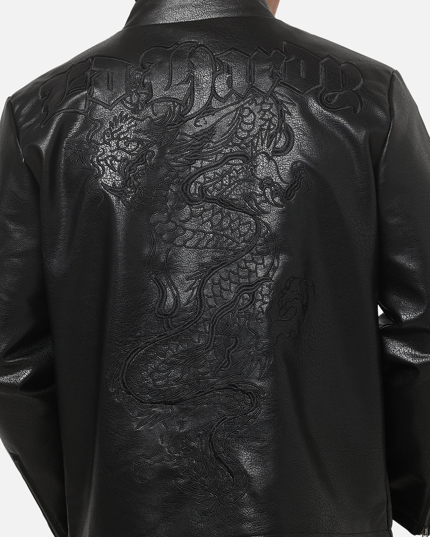 Ed Hardy Fury Biker Jacket Black