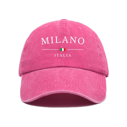 Milano Printed Vintage Washed Cotton Baseball Cap